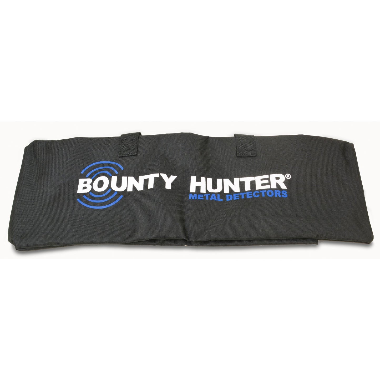 Bounty Hunter Metal Detector Carry Bag with durable padded construction, zippered closure, and adjustable shoulder strap, designed for storing and transporting metal detectors and accessories securely.