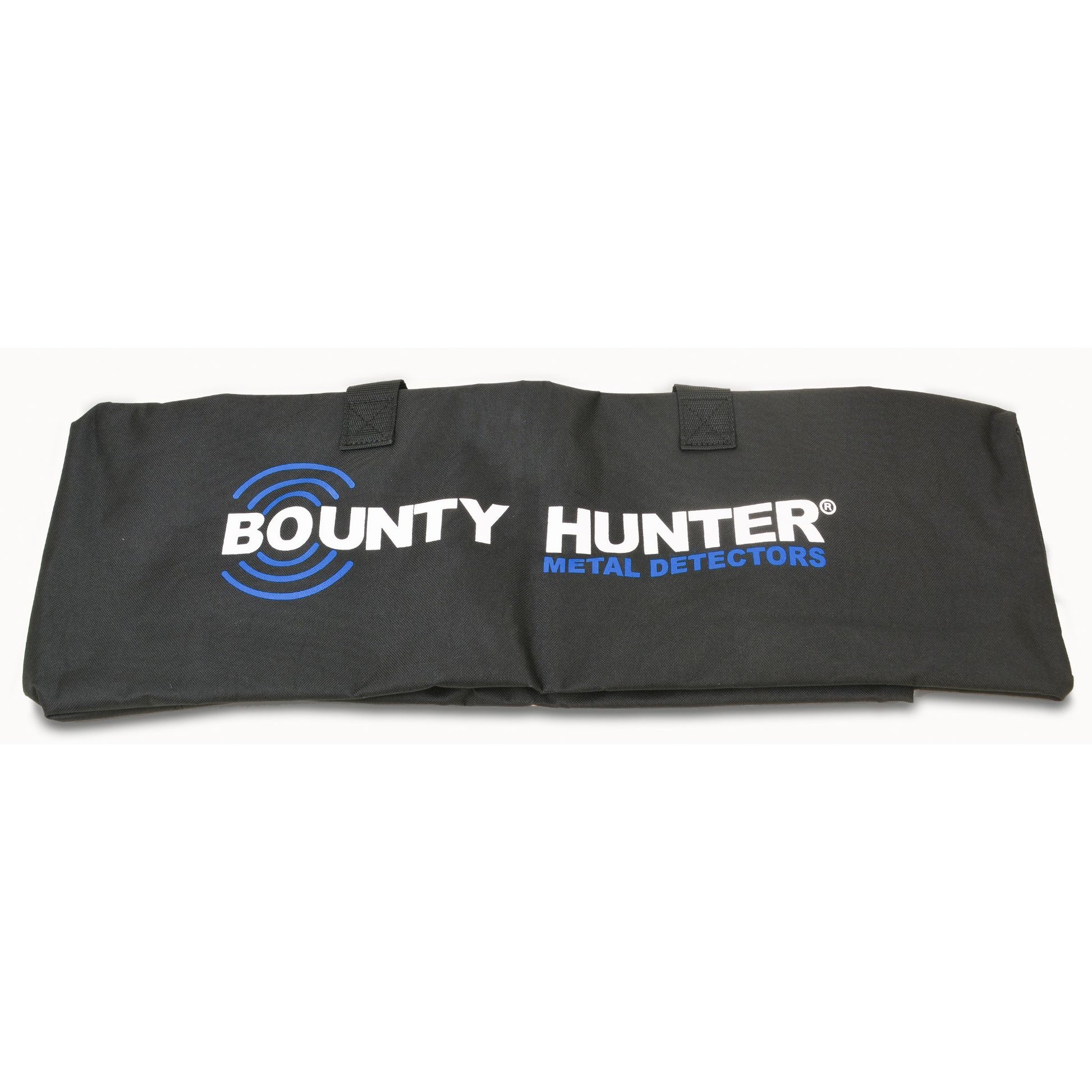 Bounty Hunter Metal Detector Carry Bag with durable padded construction, zippered closure, and adjustable shoulder strap, designed for storing and transporting metal detectors and accessories securely.