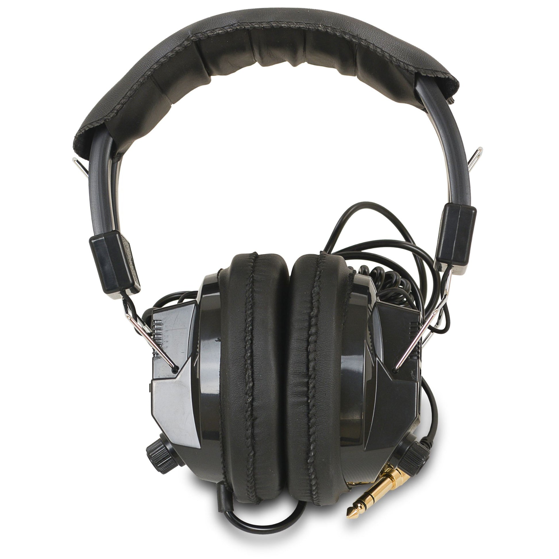 Labsonic LS3000 Stereo Headphones with switchable stereo-to-mono function, cushioned ear cups, adjustable headband, and a standard 3.5mm plug, designed for metal detecting but also suitable for other audio applications.