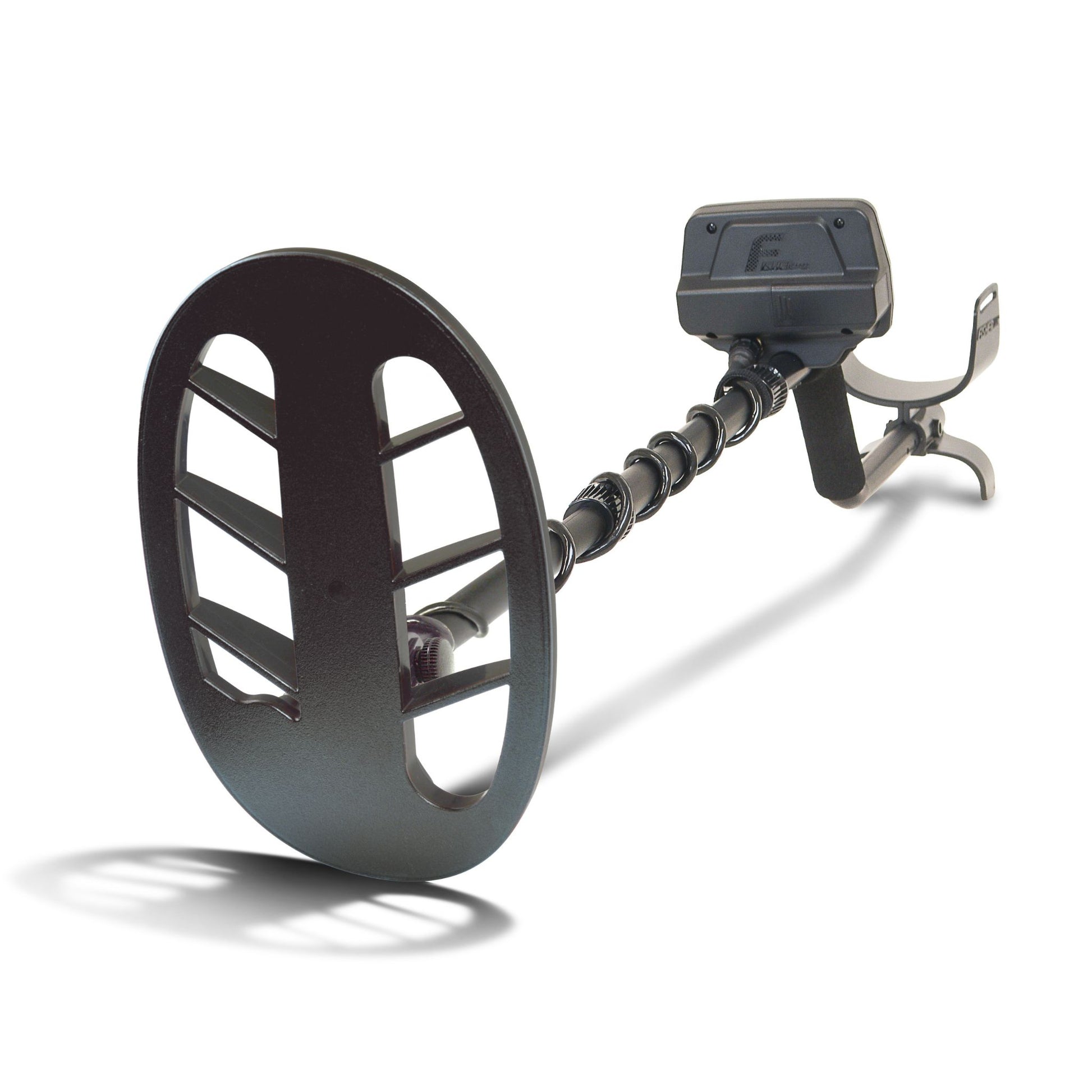 Fisher F11 Metal Detector with an 11-inch DD searchcoil, digital target ID, three search modes, adjustable sensitivity, and lightweight design, ideal for coin, relic, and jewelry hunting with enhanced depth and target separation.