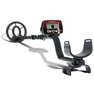 Fisher F11 Metal Detector with a 7-inch concentric searchcoil, digital target ID, three search modes, adjustable sensitivity, and lightweight design, ideal for coin, relic, and jewelry hunting.