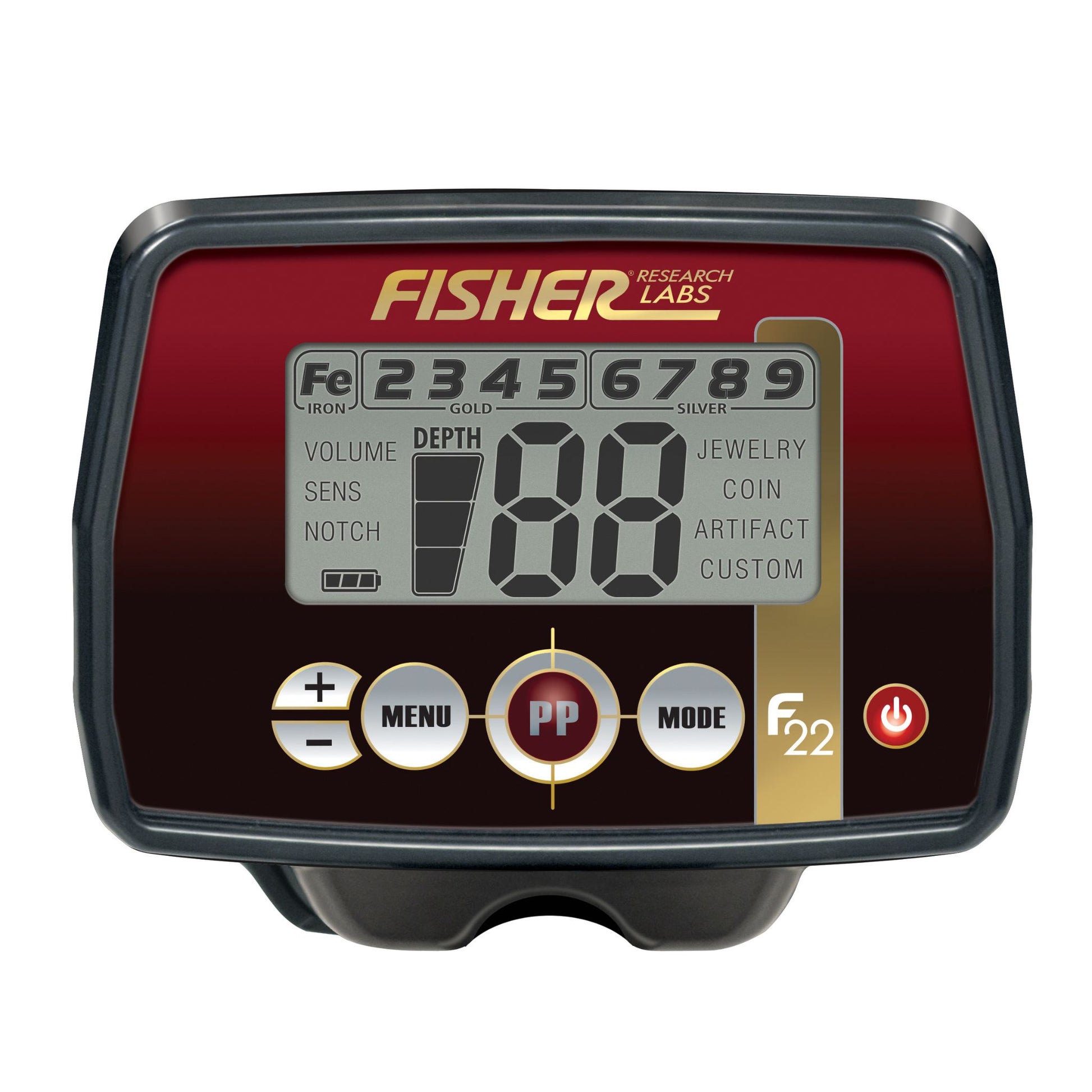 Fisher F22 Weatherproof Metal Detector