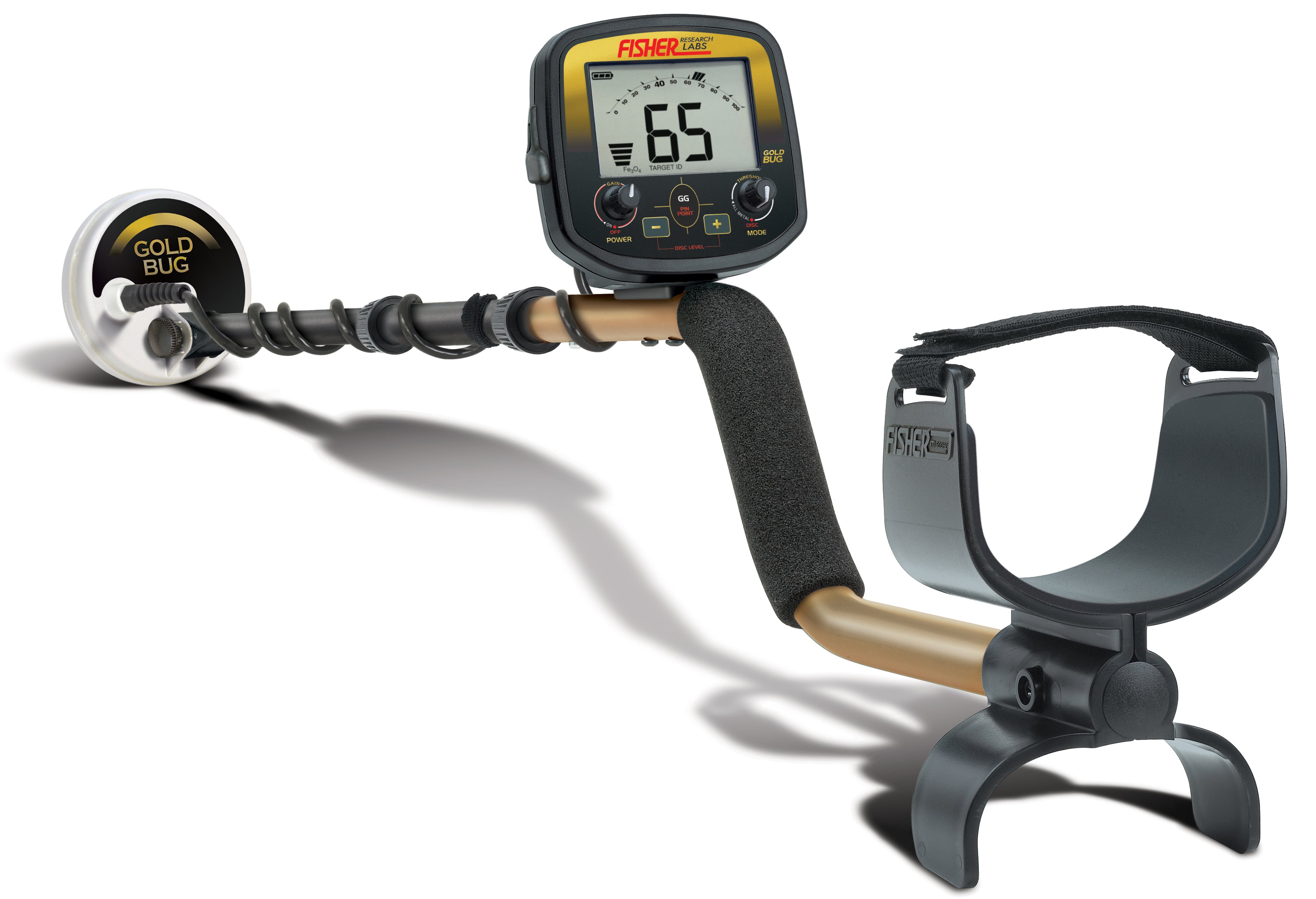 Fisher Goldbug 2 Metal Detector Combo – Includes 6.5” & 10” Search Coils – GB2COMBO