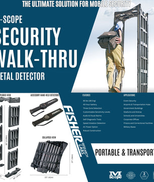 Fisher M-Scope Walk Thru Metal Detector