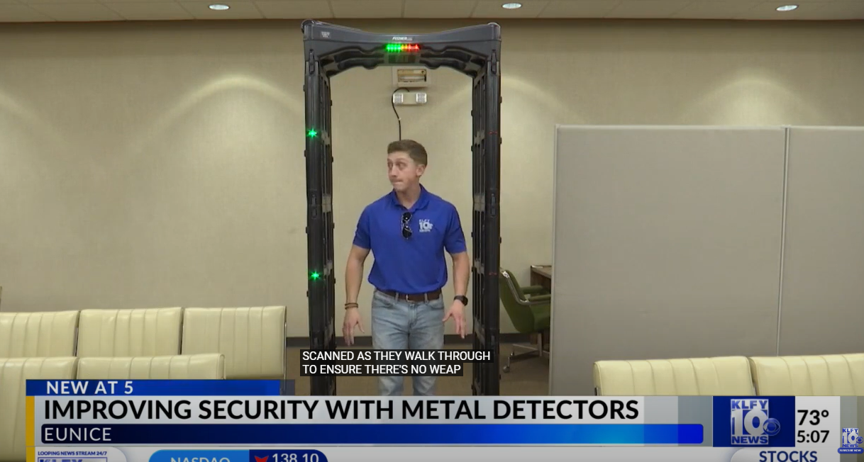 Load video: Improving security with metal detectors in Eunice