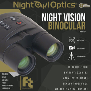 Night Owl Optics 3x Digital Night Vision Binocular