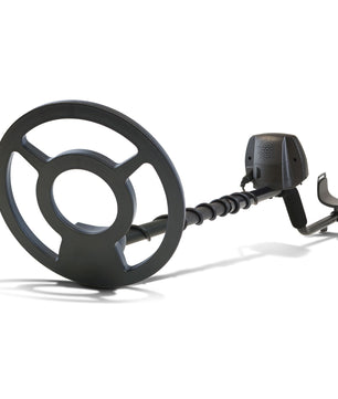 Bounty Hunter Lone Star Pro Metal Detector with an LCD display, digital target ID, adjustable sensitivity, three search modes, and an 8-inch waterproof searchcoil, ideal for coin, relic, and treasure hunting.