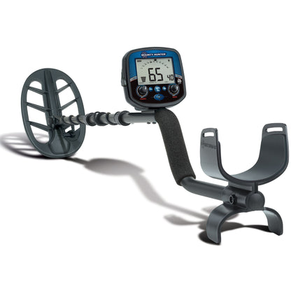 Bounty Hunter Time Ranger Pro Metal Detector with an 11-inch DD waterproof searchcoil, digital target ID, iron audio, ground grab, and multiple search modes, designed for advanced coin, relic, and treasure hunting.