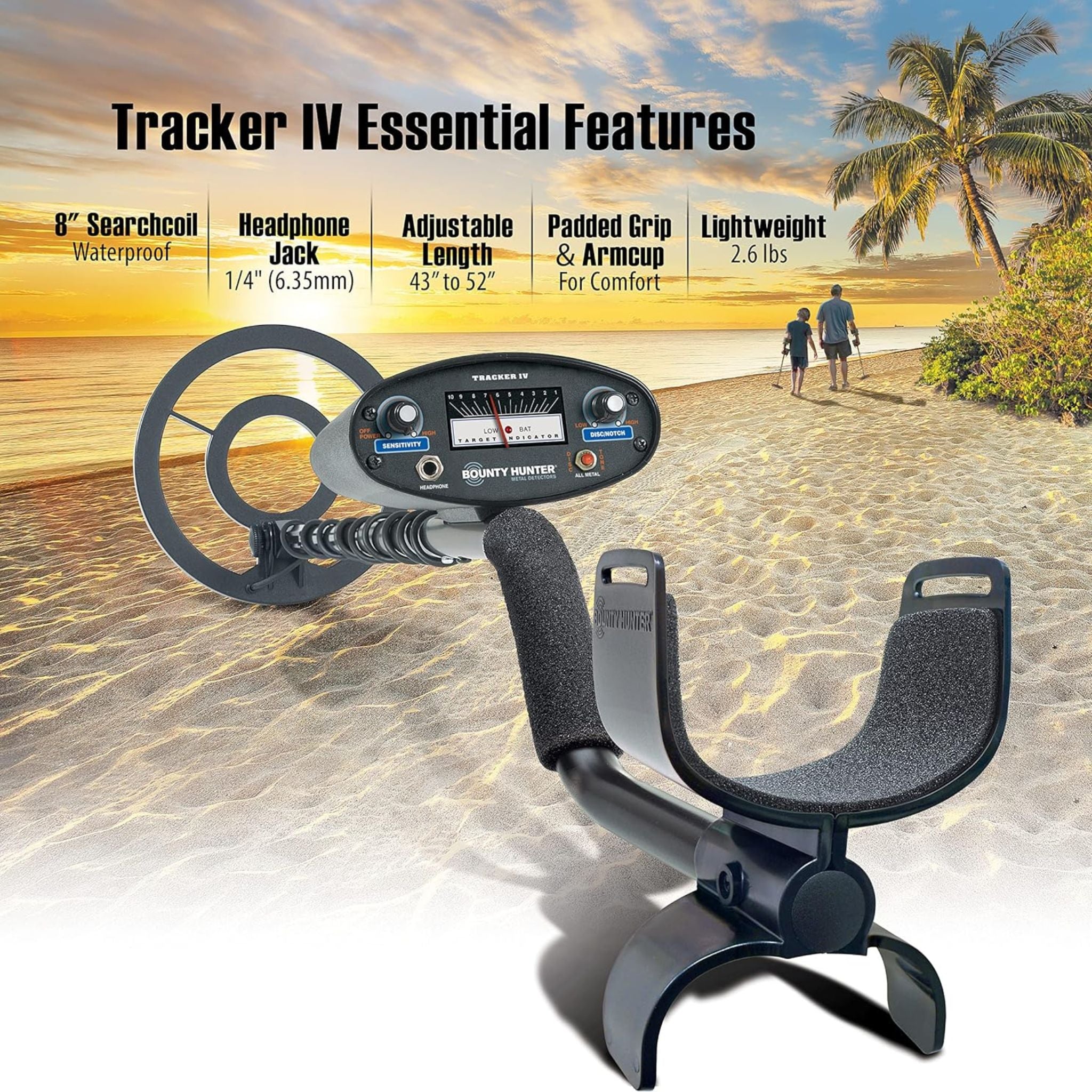 金属探知機　BOUNTY HUNTER TK4GWP1 Bounty Hunter Tracker IV Metal Detector with Bonus Pinpointer