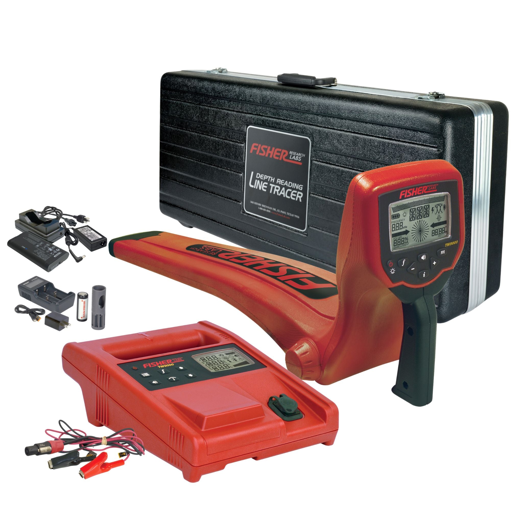 I.S.E WALKING イオン棒 DX Fisher TW9000 Multi-Frequency Digital Line Tracer – First Texas