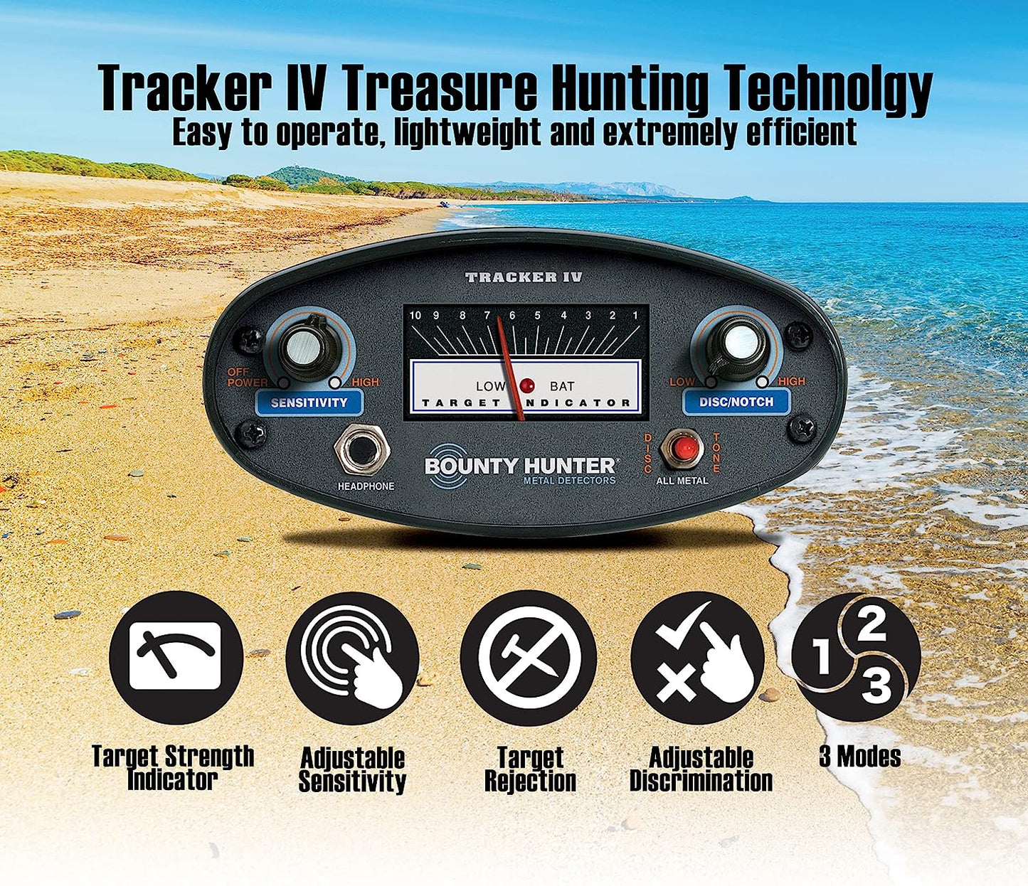 Bounty Hunter Metal Detector, Multicolore Bounty Hunter Metal Detector, Multicolore